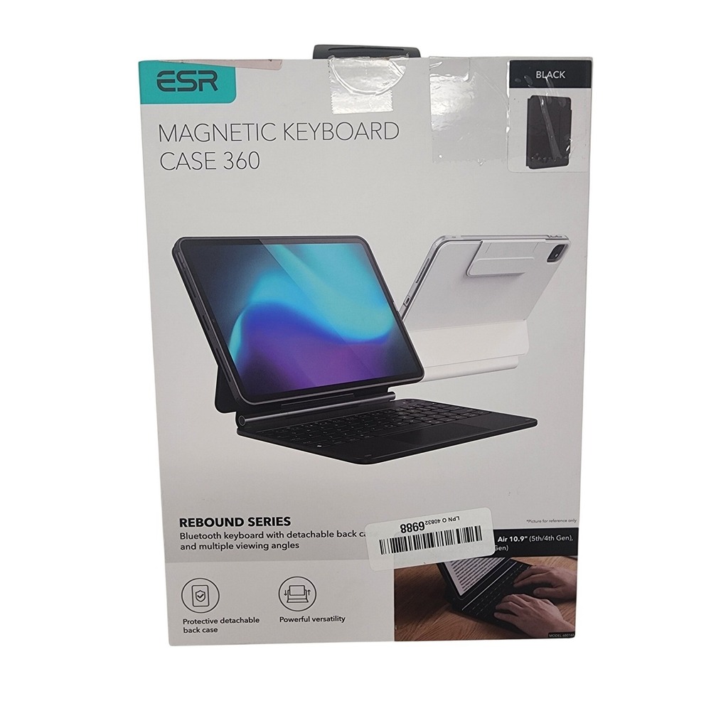Magnetic Keyboard Case Black iPad Air 11 '24/'25 & Air 10.9 (5th/4th Gen) Pro 11
